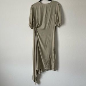Grade & Gather Puff Sleeve Asymmetrical Dress